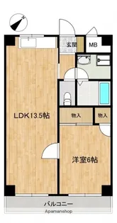 シャトル江波【2階】の間取り