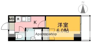 ウイング大手町(旧STELLA大手町)【6階】の間取り