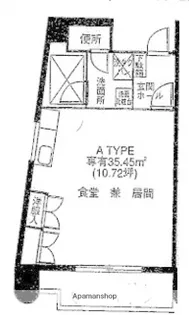 アポイントビル舟入本町(旧 グランピア舟入)【8階】の間取り