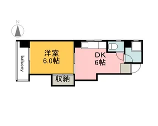 第3片山ビル【404号室】の間取り