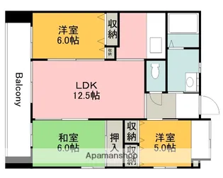 ワイビル【8階】の間取り