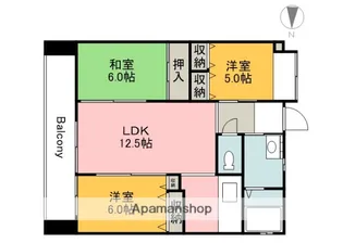 ワイビル【2階】の間取り