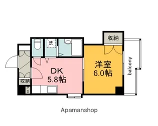 SINCER(シンシア)舟入【7階】の間取り