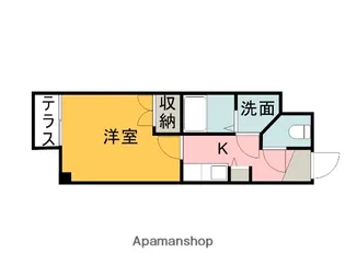 ベルビュー河原町【2階】の間取り