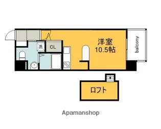 グランドポレストーネ東平塚【7階】の間取り