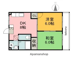 芦屋ビレッジ【5階】の間取り