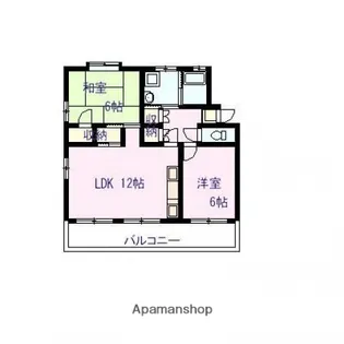セントラル庚午第一マンション【1階】の間取り
