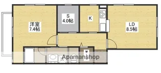 ガーデンコートS&Y【2階】の間取り