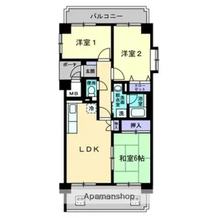 ヴェルデコート矢賀【205号室】の間取り
