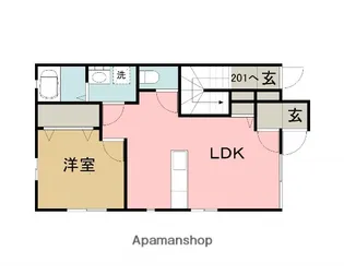 ブラウンK【1階】の間取り