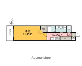 ロアール松川町【14階】の間取り