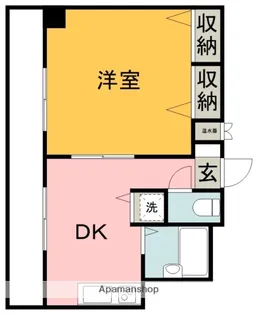 アンフェル宝町【4階】の間取り