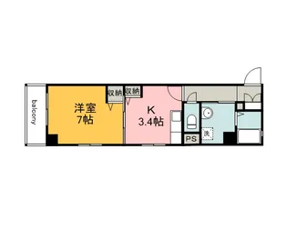 ジョルニ・フェリーチ【3階】の間取り