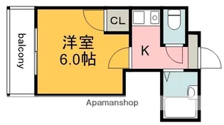 ユーアイビル【202号室】の間取り