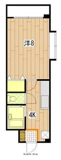 パウルスハイム【4階】の間取り
