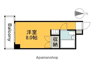 レジデンス十日市【4階】の間取り