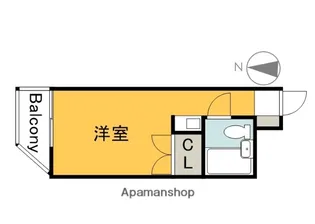 レジデンス十日市【404号室】の間取り