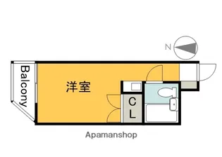 レジデンス十日市【204号室】の間取り