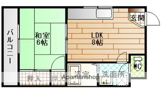 谷本レジデンス【2階】の間取り