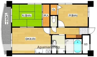 ルミエールクマダ【3階】の間取り