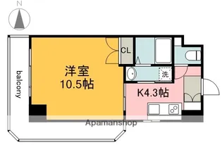 ベラ福本【6階】の間取り