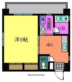 ヴェールかわもと【4階】の間取り