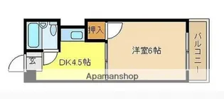BAUHAUS祇園新道(旧 フォレスト祇園)【新210号室】の間取り