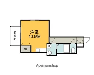 アーバンルーム平和大通り【10階】の間取り