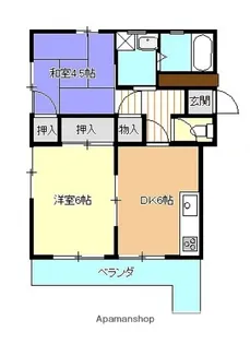 松山ビル【2階】の間取り