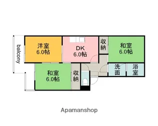 コーポ仁井田ビル【3階】の間取り