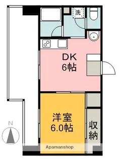 三川町ダイヤビル【6階】の間取り