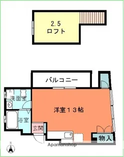 シティハイツ舟入【4階】の間取り