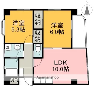 シティハイツ舟入【3階】の間取り