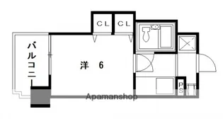 ダイアパレス比治山公園【9階】の間取り