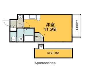 1Rの間取り画像