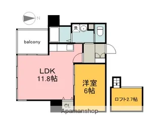 KATAYAMABLDG19【13階】の間取り