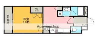 アレグレス己斐本町【9階】の間取り
