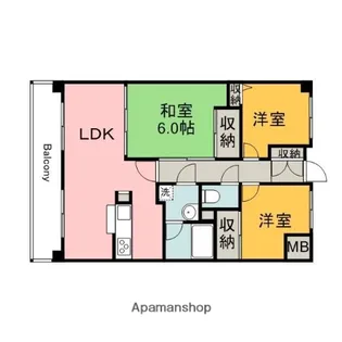 クシティガルバビル【4階】の間取り