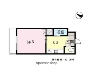 田川ビル【404号室】の間取り