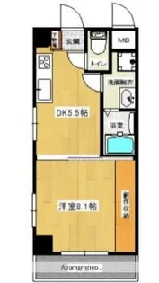 ノーブル平和大通り【2階】の間取り