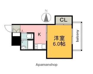 第1片山ビル【902号室】の間取り