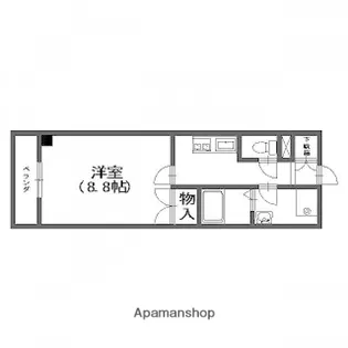 ボヌールポルト【3階】の間取り