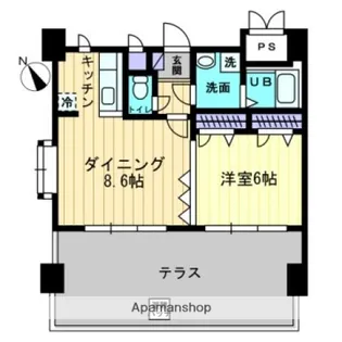 LAND・MARK KOGO【9階】の間取り