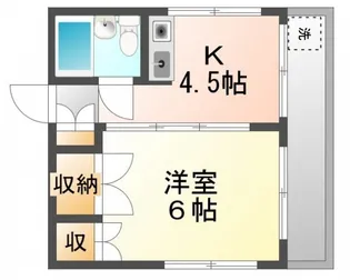 サンシャトウ白島【3階】の間取り