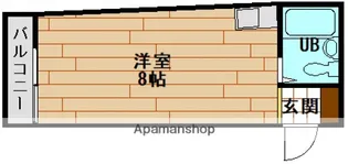 三篠ビル【103号室】の間取り