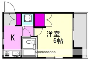 ダイアパレス平和通り【304号室】の間取り