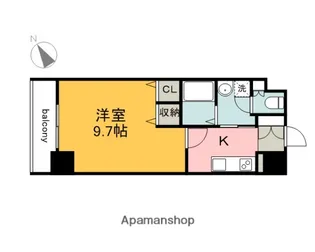 パラソーレ大手町【5階】の間取り