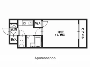 ソレーユ西山【6階】の間取り