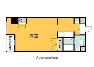 ソルヴェール舟入本町【10階】の間取り