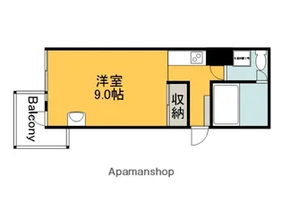 リバティ三篠【4階】の間取り